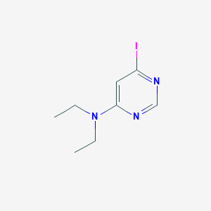 molecular formula C8H12IN3 B1408847 N,N-diethyl-6-iodopyrimidin-4-amine CAS No. 1704065-04-2