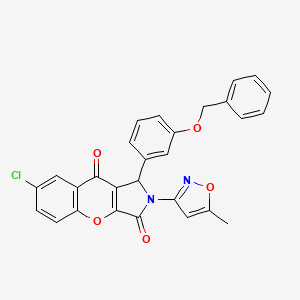 1-[3-(Benzyloxy)phenyl]-7-chloro-2-(5-methyl-1,2-oxazol-3-yl)-1,2-dihydrochromeno[2,3-c]pyrrole-3,9-dione