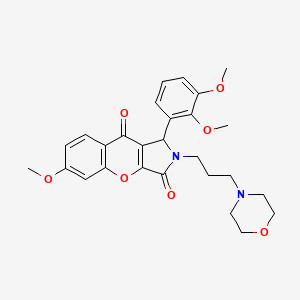 1-(2,3-Dimethoxyphenyl)-6-methoxy-2-[3-(morpholin-4-yl)propyl]-1,2-dihydrochromeno[2,3-c]pyrrole-3,9-dione