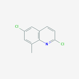 molecular formula C10H7Cl2N B14088550 2,6-Dichloro-8-methylquinoline 