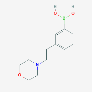 molecular formula C12H18BNO3 B1408860 3-(2-Morpholinoethyl)phenylboronic acid CAS No. 1704066-85-2