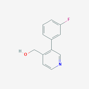 molecular formula C12H10FNO B14088619 (3-(3-Fluorophenyl)pyridin-4-yl)methanol 