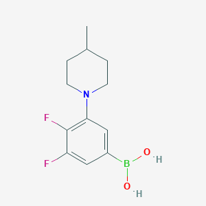 (3,4-Difluoro-5-(4-methylpiperidin-1-yl)phenyl)boronic acid