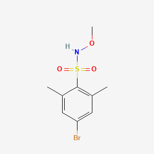 molecular formula C9H12BrNO3S B1408864 4-溴-N-甲氧基-2,6-二甲基苯磺酰胺 CAS No. 1704069-10-2