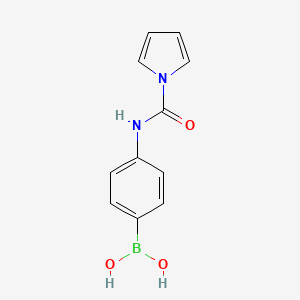 molecular formula C11H11BN2O3 B1408867 (4-(1H-pyrrole-1-carboxamido)phenyl)boronic acid CAS No. 1704081-88-8