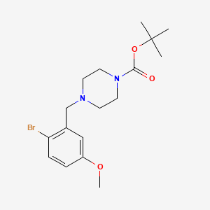 molecular formula C17H25BrN2O3 B1408869 Tert-butyl 4-(2-bromo-5-methoxybenzyl)piperazine-1-carboxylate CAS No. 339152-01-1