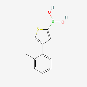 molecular formula C11H11BO2S B14088701 (4-(o-Tolyl)thiophen-2-yl)boronic acid 