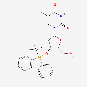 molecular formula C26H32N2O5Si B14088730 1-[4-[Tert-butyl(diphenyl)silyl]oxy-5-(hydroxymethyl)oxolan-2-yl]-5-methylpyrimidine-2,4-dione 