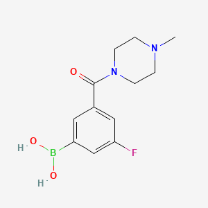 (3-Fluoro-5-(4-methylpiperazine-1-carbonyl)phenyl)boronic acid