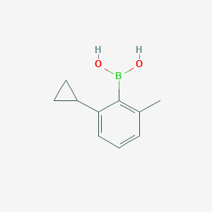 molecular formula C10H13BO2 B14088788 (2-Cyclopropyl-6-methylphenyl)boronic acid 