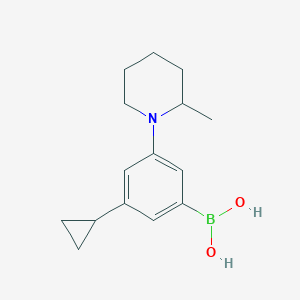 (3-Cyclopropyl-5-(2-methylpiperidin-1-yl)phenyl)boronic acid