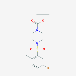 molecular formula C16H23BrN2O4S B1408882 Tert-butyl 4-(5-bromo-2-methylphenylsulfonyl)piperazine-1-carboxylate CAS No. 1288209-78-8