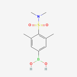 molecular formula C10H16BNO4S B1408885 (4-(N,N-二甲基磺酰氨基)-3,5-二甲苯基)硼酸 CAS No. 1704067-27-5