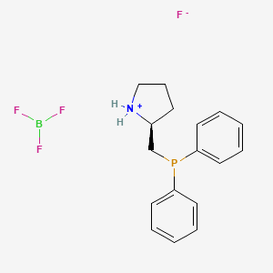 diphenyl-[[(2S)-pyrrolidin-1-ium-2-yl]methyl]phosphane;trifluoroborane;fluoride