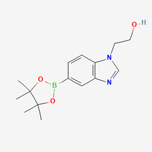 2-(5-(4,4,5,5-tetramethyl-1,3,2-dioxaborolan-2-yl)-1H-benzo[d]imidazol-1-yl)ethanol