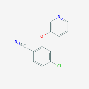 4-Chloro-2-(pyridin-3-yloxy)benzonitrile