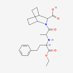 2-[2-[(1-Ethoxy-1-oxo-4-phenylbutan-2-yl)amino]propanoyl]-2-azabicyclo[2.2.2]octane-3-carboxylic acid