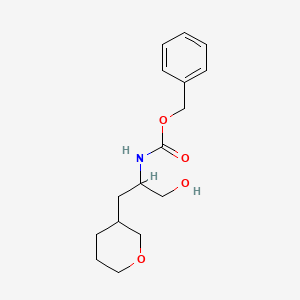 benzyl N-[1-hydroxy-3-(oxan-3-yl)propan-2-yl]carbamate