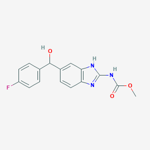 molecular formula C16H14FN3O3 B140889 羟基氟苯达唑 CAS No. 82050-12-2