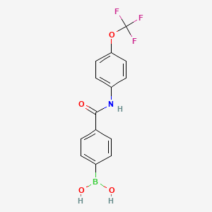 (4-((4-(Trifluoromethoxy)phenyl)carbamoyl)phenyl)boronic acid
