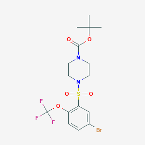 Tert-butyl 4-((5-bromo-2-(trifluoromethoxy)phenyl)sulfonyl)piperazine-1-carboxylate