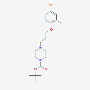Tert-butyl 4-(3-(4-bromo-2-methylphenoxy)propyl)piperazine-1-carboxylate