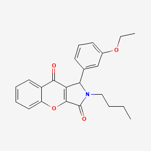 2-Butyl-1-(3-ethoxyphenyl)-1,2-dihydrochromeno[2,3-c]pyrrole-3,9-dione