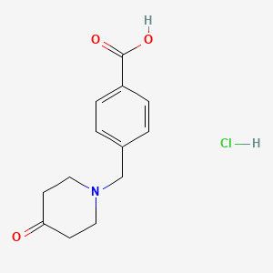 4-((4-Oxopiperidin-1-yl)methyl)benzoic acidhydrochloride
