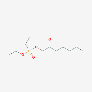 1-[Ethoxy(ethyl)phosphoryl]oxyheptan-2-one