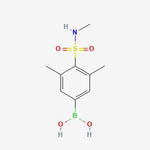 molecular formula C9H14BNO4S B1408896 (3,5-dimethyl-4-(N-methylsulfamoyl)phenyl)boronic acid CAS No. 1704069-04-4