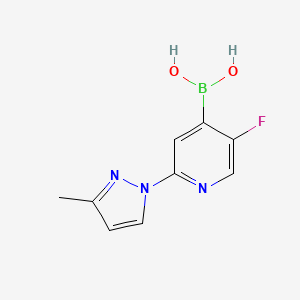 (5-Fluoro-2-(3-methyl-1H-pyrazol-1-yl)pyridin-4-yl)boronic acid