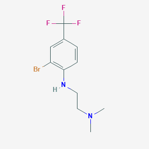 molecular formula C11H14BrF3N2 B1408900 N1-(2-bromo-4-(trifluoromethyl)phenyl)-N2,N2-dimethylethane-1,2-diamine CAS No. 1547425-86-4