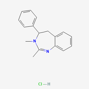 molecular formula C17H19ClN2 B14089010 Dazepinil hydrochloride CAS No. 75991-49-0