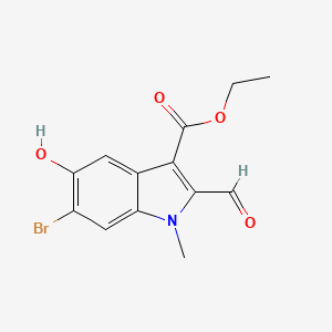 ethyl 6-bromo-2-formyl-5-hydroxy-1-methyl-1H-indole-3-carboxylate