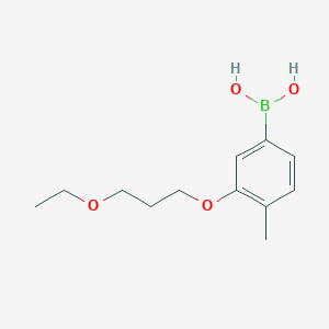 molecular formula C12H19BO4 B1408906 (3-(3-Ethoxypropoxy)-4-methylphenyl)boronic acid CAS No. 1704067-37-7