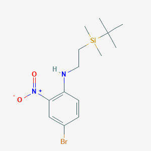 molecular formula C14H23BrN2O2Si B1408907 4-bromo-N-(2-(tert-butyldimethylsilyl)ethyl)-2-nitroaniline CAS No. 1704067-38-8