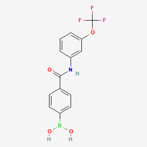 (4-((3-(Trifluoromethoxy)phenyl)carbamoyl)phenyl)boronic acid
