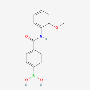 molecular formula C14H14BNO4 B1408913 (4-((2-Methoxyphenyl)carbamoyl)phenyl)boronic acid CAS No. 1704069-56-6