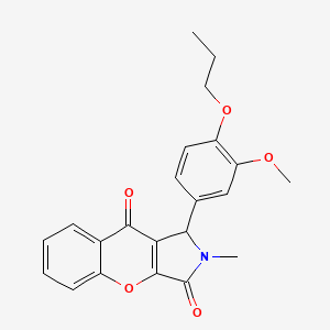 1-(3-Methoxy-4-propoxyphenyl)-2-methyl-1,2-dihydrochromeno[2,3-c]pyrrole-3,9-dione