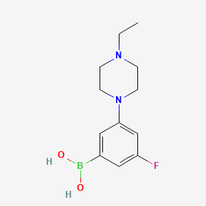 molecular formula C12H18BFN2O2 B1408914 (3-(4-Ethylpiperazin-1-yl)-5-fluorophenyl)boronic acid CAS No. 1704074-45-2
