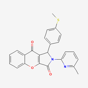 2-(6-Methylpyridin-2-yl)-1-[4-(methylsulfanyl)phenyl]-1,2-dihydrochromeno[2,3-c]pyrrole-3,9-dione