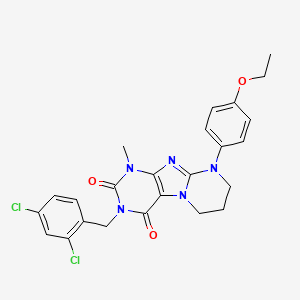 3-(2,4-dichlorobenzyl)-9-(4-ethoxyphenyl)-1-methyl-6,7,8,9-tetrahydropyrimido[2,1-f]purine-2,4(1H,3H)-dione