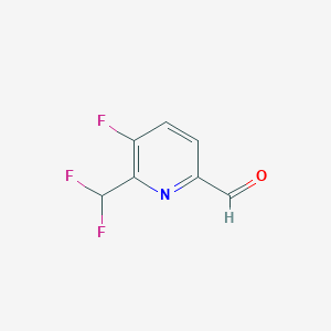 2-(Difluoromethyl)-3-fluoropyridine-6-carboxaldehyde