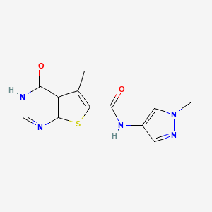 4-hydroxy-5-methyl-N-(1-methyl-1H-pyrazol-4-yl)thieno[2,3-d]pyrimidine-6-carboxamide