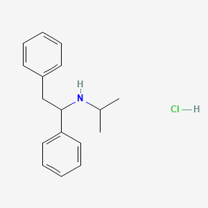 Phenethylamine, N-isopropyl-alpha-phenyl-, hydrochloride