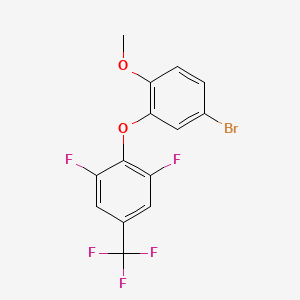 2-(5-Bromo-2-methoxy-phenoxy)-1,3-difluoro-5-(trifluoromethyl)benzene