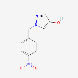 molecular formula C10H9N3O3 B1408923 1-(4-Nitrobenzyl)-1H-pyrazol-4-ol CAS No. 1598523-99-9