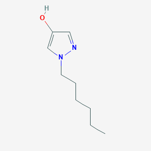 molecular formula C9H16N2O B1408924 1-Hexyl-1H-pyrazol-4-ol CAS No. 1597975-18-2