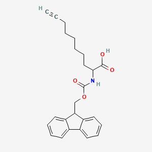 molecular formula C25H27NO4 B14089315 N-Fmoc-2-amino-9-decynoic acid 