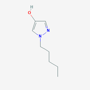 molecular formula C8H14N2O B1408935 1-戊基-1H-吡唑-4-醇 CAS No. 1600859-83-3